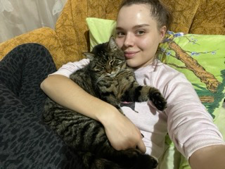 Anastasiia  cu animale de companie 3